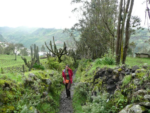 Emilie dans la montagne