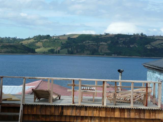 chiloé, terrasse de ll'hostal