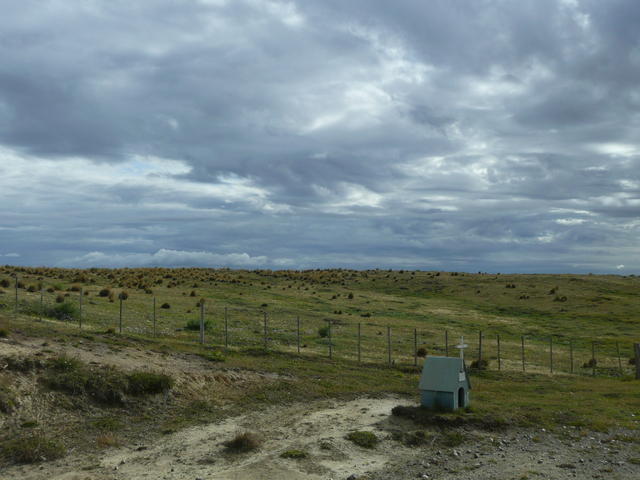 sur le bord de la route