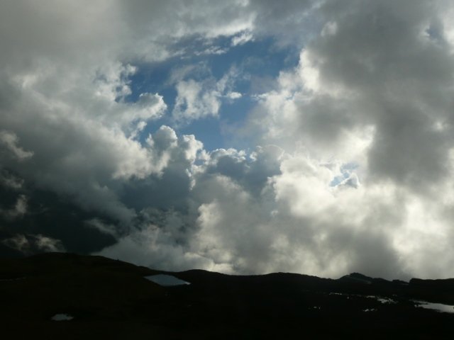 au-dessus des nuages